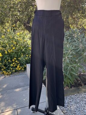 NWT Talbots linen-blend wide-leg palazzo pants - size 10